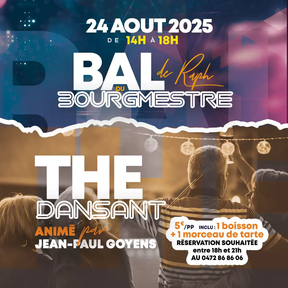 Bal du Bourgmestre - Dimanche 24 août - Thé Dansant
